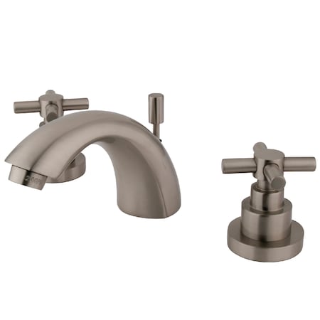 Kingston Brass Mini-Widespread Bathroom Faucet, Brushed Nickel KS2958EX